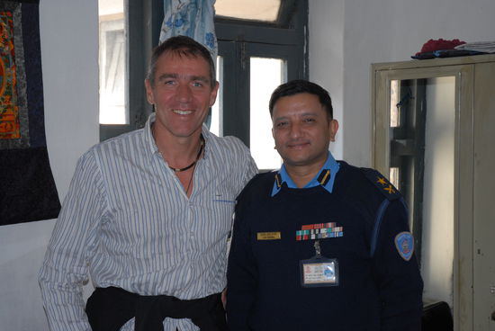 Alfredo mit "Deputy Superintendend of Police Nepal", Ishwar Babu Karki