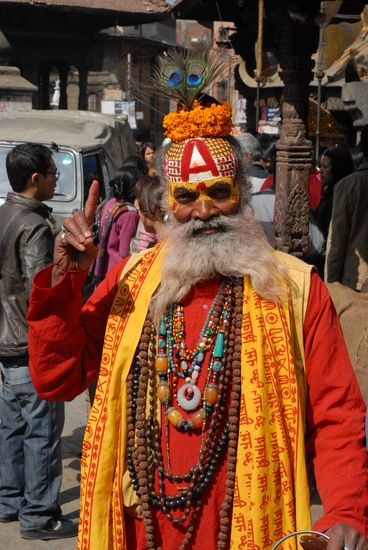 Auch ein netter Bursche (ein Sadhu)