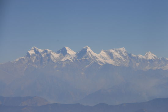 Aussicht auf dem Flug nach Pokhara