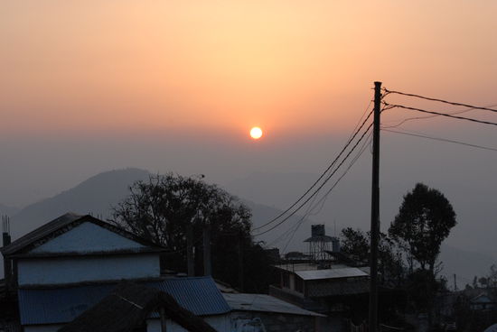 Sarangkot im Sonnenaufgang