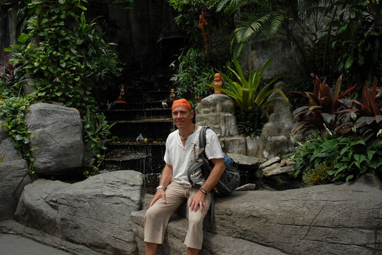 Verschnaufpause vor dem steilen Aufstieg zum "Golden Mountain"