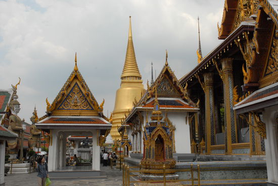 Eine Detailansicht des Wat Phra Keo