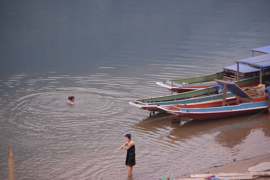 Das Dorf bei der Abendtoilette
