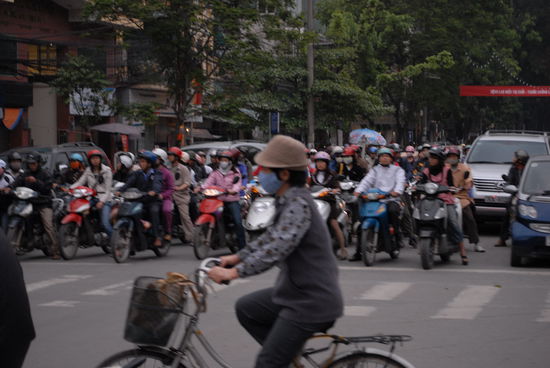 Feierabendverkehr in Hanoi