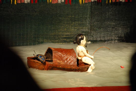 Der Fischer auf seinem Boot