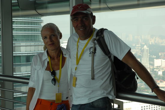 Die Skybridgekletterer ... OBEN