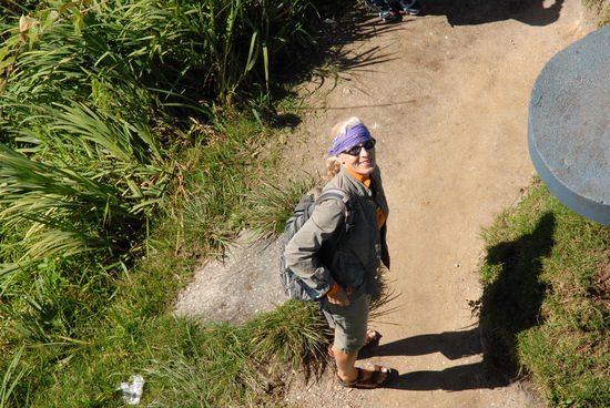 Ba auf dem Gunung Brinchang, vom Winde verweht