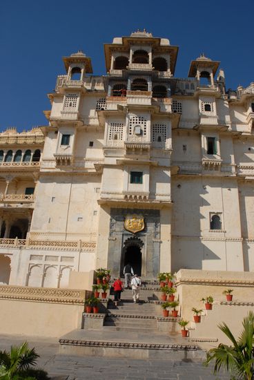 Der Eingangsbereich des Stadtpalastes