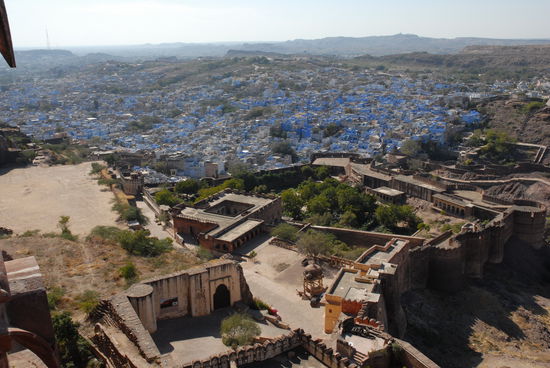 Die Altstadt mit einem Teil der Festungsanlagen