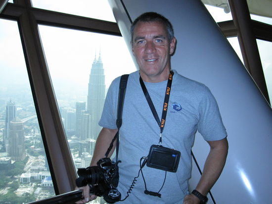 Alfredo auf dem KL Tower