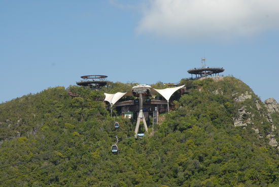 Die Bergstation des Cable Cars