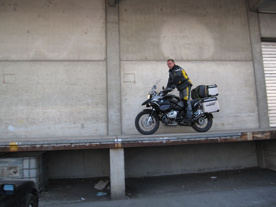 Alfredo mit Q auf der Rampe