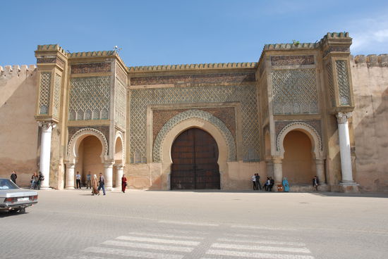 Das berühmte Stadttor in Meknes