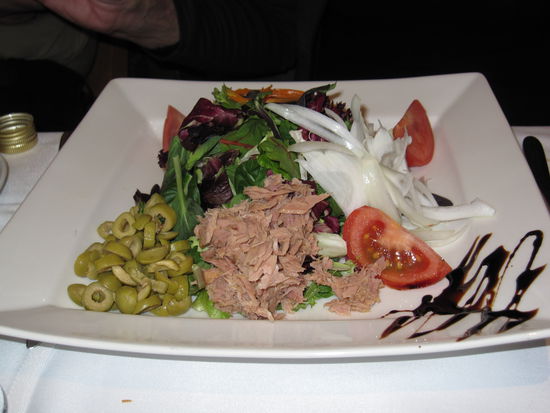 Die Vorspeise des wunderbaren Menüs