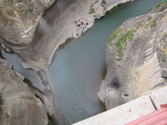 Blick von einer Brücke im Rifgebirge