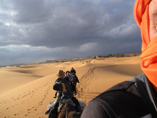 Die Wüstenfüchse beim Kamelritt