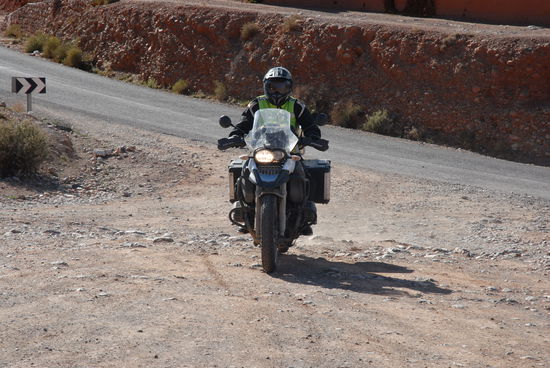 Karlheinz auf der Pausenanfahrt