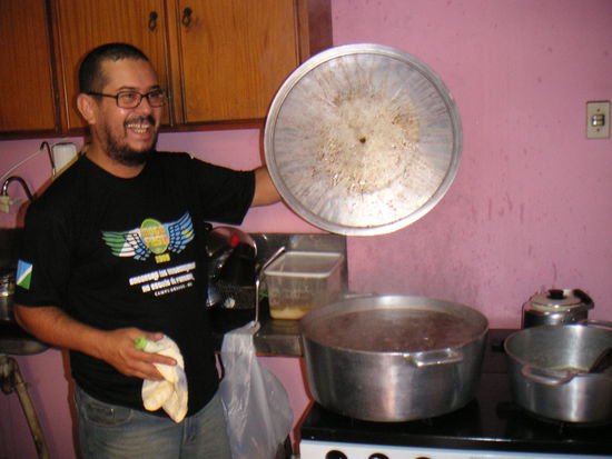 Flavio hat für uns gekocht.