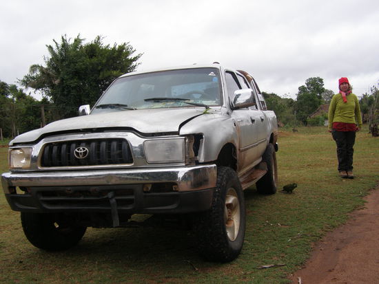 Unser Transportfahrzeug zum Nationalpark.
Es war wirklich kalt.
