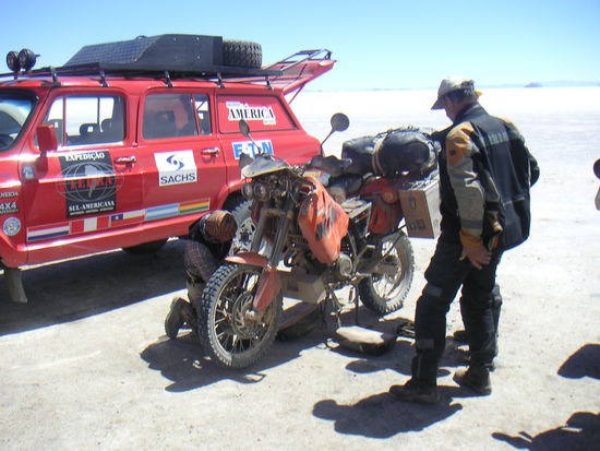 Am Beginn der Reperatur dachten wir noch, kein Problem, kurz nachschauen und es geht weiter -