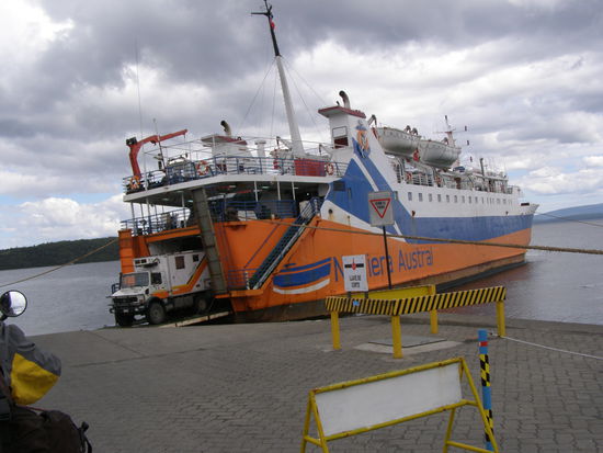 Die Fähre mit der wir übersetzten. Sieht doch ganz gut aus.