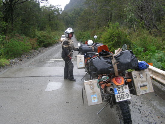 .....da naß auf dem Moto zu sitzen.