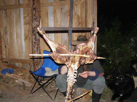 Jeder schneidet sich das Stück was er möchte einfach runter.