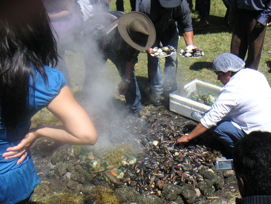 ......und Stunden später gegart und heiß serviert.