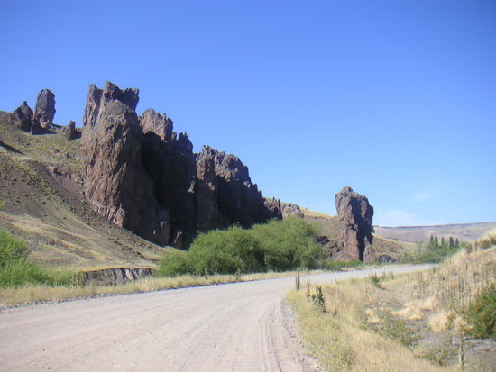 Der Weg in die Pampa.