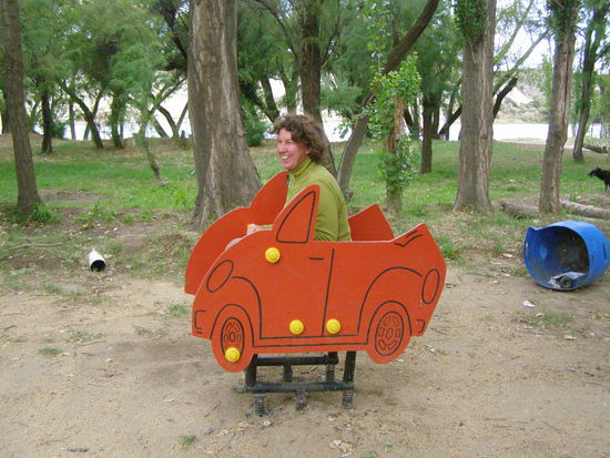 Schon mal wieder üben für den heimischen Verkehr.