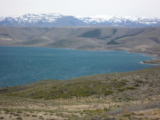 Erster Blick auf die Anden, fast am Ziel,.....