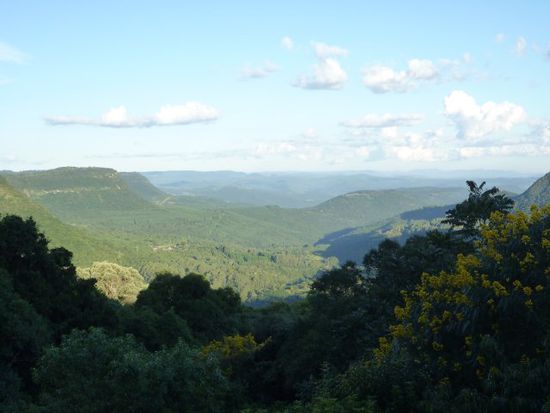Wälder, Weite, wunderschön, nur leider hatten wir nicht immer einen so klaren Blick.