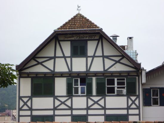 Fachwerk in Brasilien.
