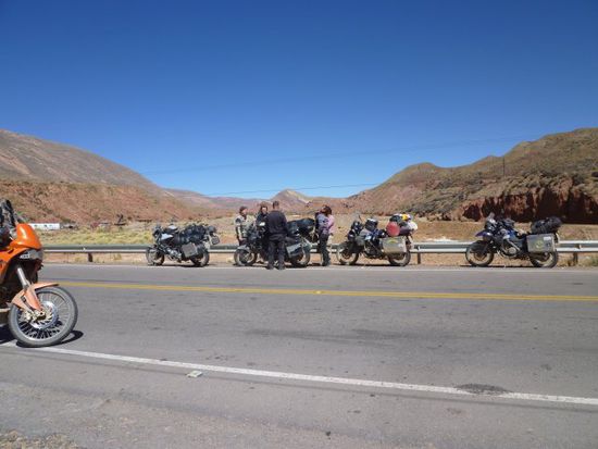 Motorradtreffen mal anders, Markus und Addi aus Schwaben mit ihren BMW 's.