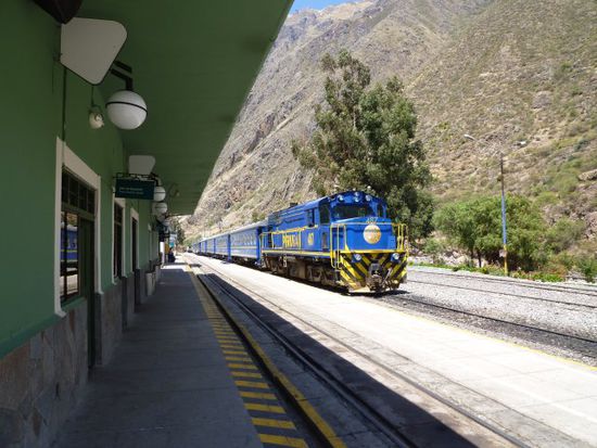 Unser Zug Richtung Machu Picchu,....