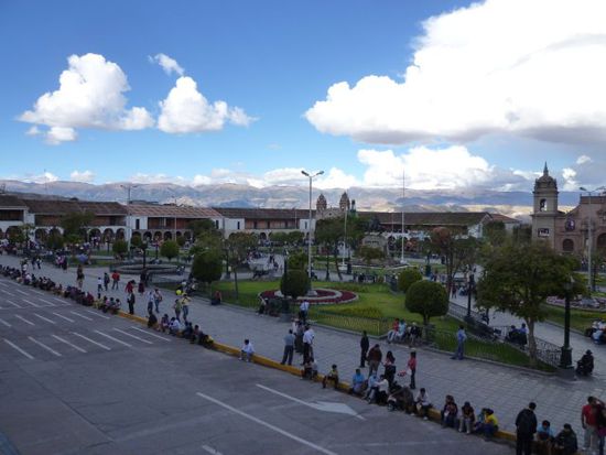 Die Plaza von Ayacucho.
