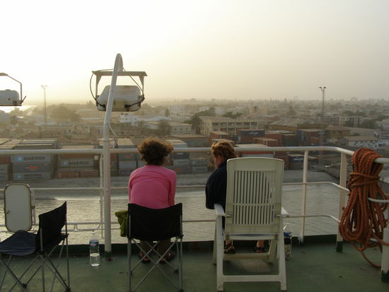 Unser "Fernsehprogramm" in Afrika, gute Alternative zum Landgang.