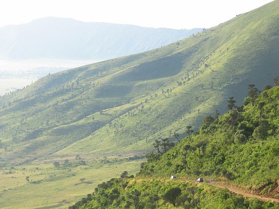 Piste am Kraterrand in den Ngorongoro
