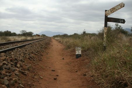 Die Strecke geht durch den Tsavo Nationalpark und ist teilweise sehr schlecht.