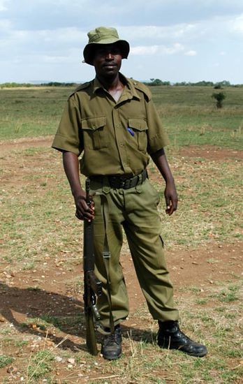 Ranger zum schutze der wilden Tiere.
Die wilden Tiere sind das Gold Afrikas