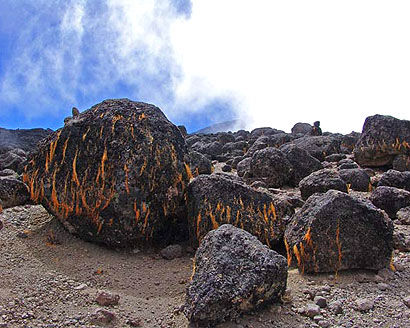 Lava Steine, ein etwas größeres Geröll