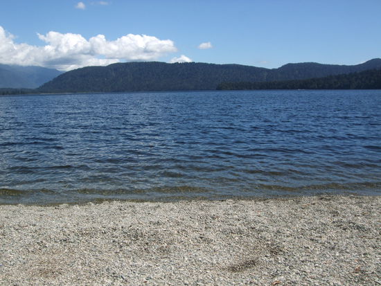 An unserem Campingplatz.