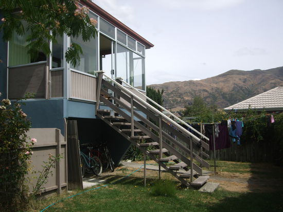 Der hintere Teil des Hostels.