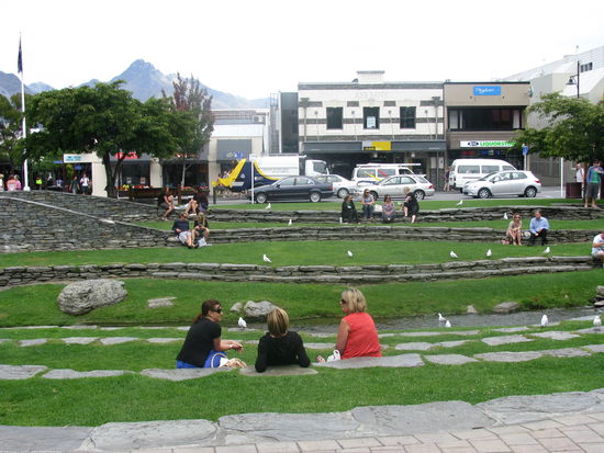Ein kleiner Park in Queenstown.