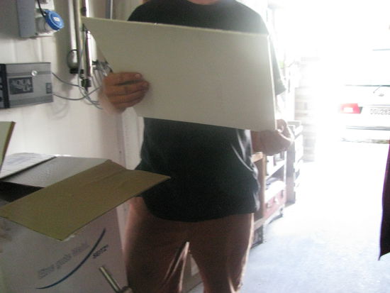 Diese Platten filtern das Bier am Schluss. Die Platten kommen übrigens auch aus Deutschland.