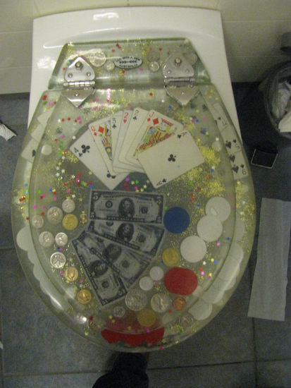 Die Toiletten in der Puzzling World.