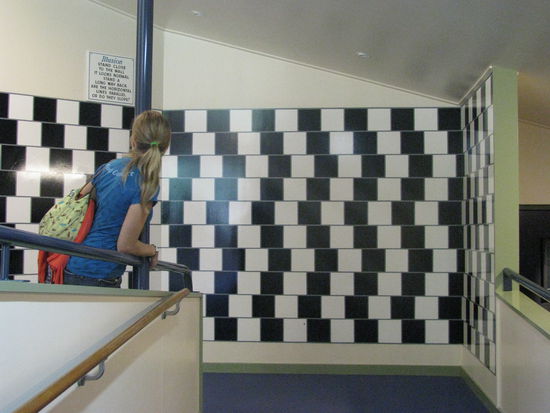 Die Linien verlaufen eigentlich gerade.