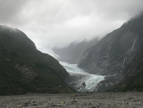 Der Gletscher von weitem.