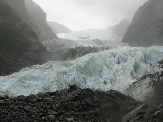 Der Gletscher kommt näher.
