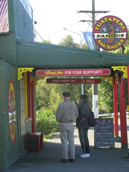 Da hatten wir uns unser Abendessen gekauft.